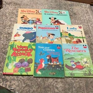 Lot of 8 Beautiful Vintage Waltz Disney Kids Books